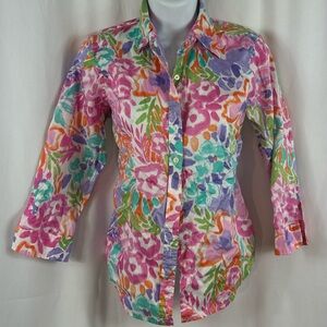 Ralph Lauren Cotton button front collared shirt SP